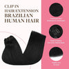 GOO GOO Clip in Hair Extensions Real Human Hair Blonde Remy Extensions - Image 3