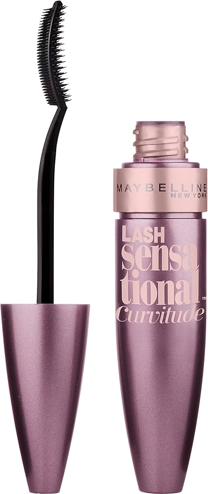 Maybelline New York Lash Sensational Curvitude Washable Mascara, Brownish Black, 0.33 fl. oz.