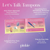 Pinkie Time for Tampons Starter Kit for Teens & Beginners - 50 Piece Set - Image 4