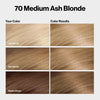 Revlon ColorSilk with Bond Repair Hair Color, 70 Medium Ash Blonde, 3pk