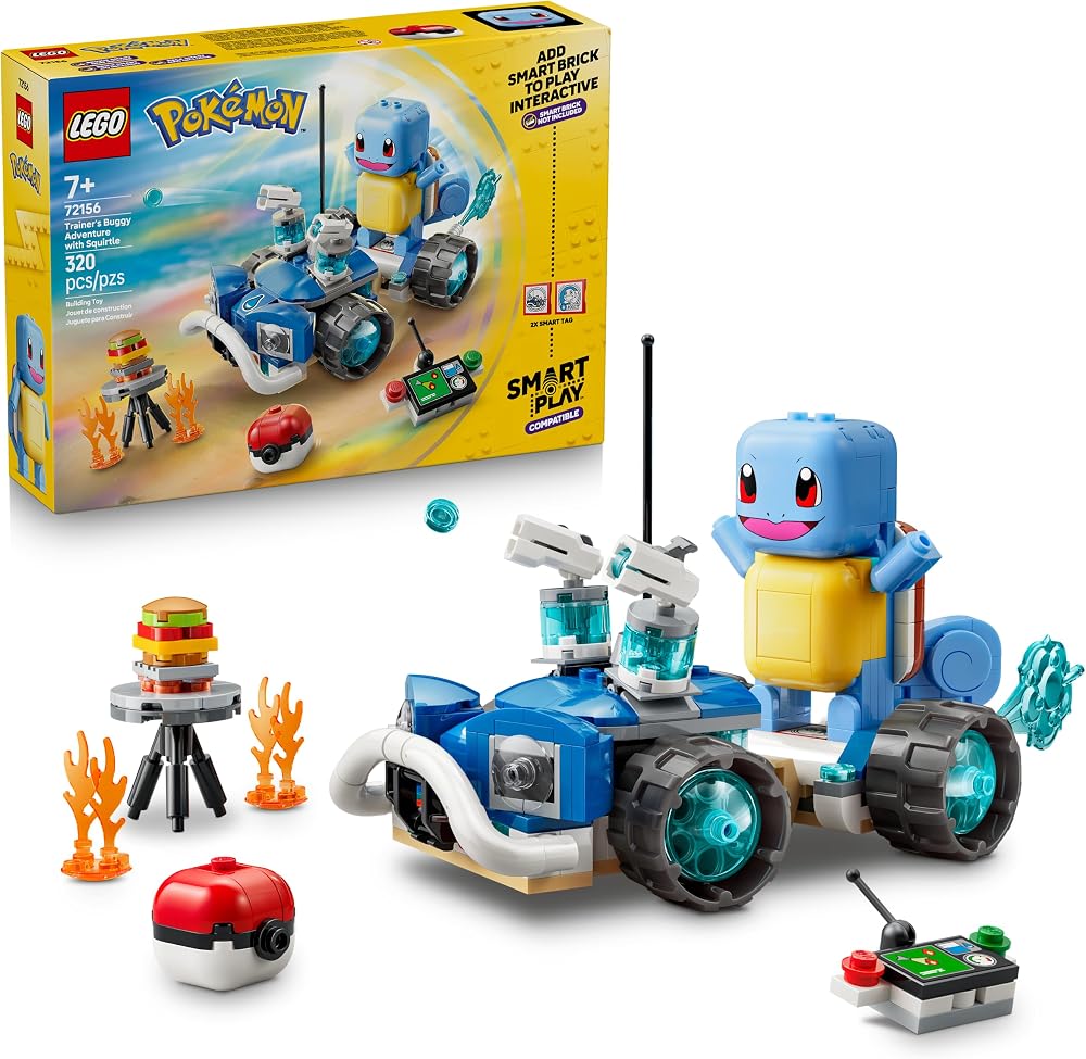 LEGO Pokémon SMART Play: Trainer's Buggy Adventure with Squirtle 72156