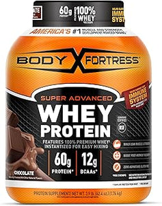 Body Fortress Super Advanced Whey Protein Powder, Chocolate, 3.9 lbs