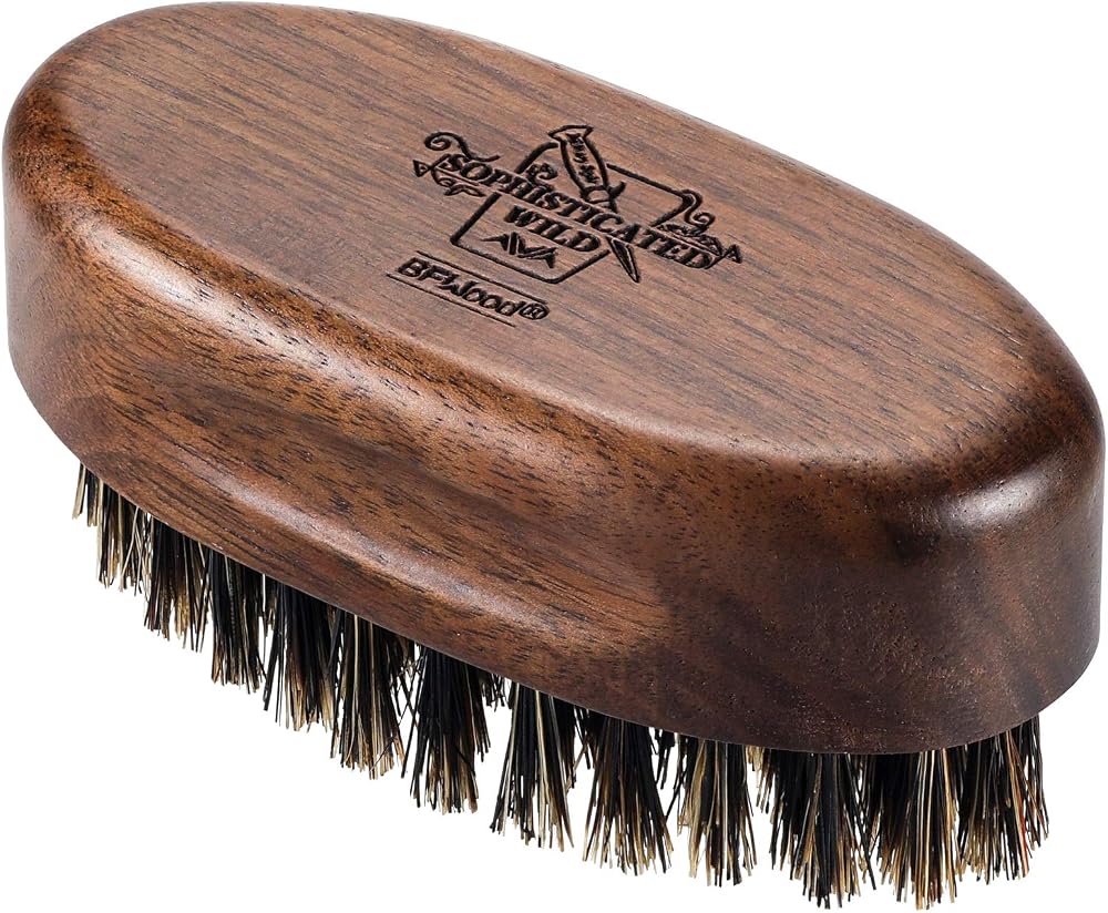 BFWood Boar Bristle Beard Brush