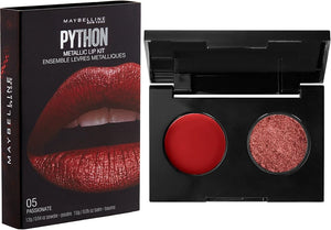 Maybelline New York Lip Studio Python Metallic Lip Makeup Kit, Passionate, 0.09 oz.