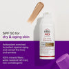 Uv AOX Elements Tinted Mineral Face Sunscreen Lotion, Tinted Moisturizer for Face SPF 50 w - Image 2