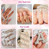Belleboost 3 Boxes Flat Back Pearls Kits Flatback Blue Mermaid+Pink Mermaid+Pink AB Half R - Image 5
