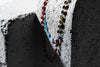 Charming Charlie 2-Layered Gold-Plated Beaded Chain Necklace - Blue Diamond Shape and Oran - Image 2