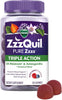ZzzQuil PURE Zzzs Triple Action, Melatonin Gummies, Melatonin 6mg, 3X Melatonin, Sleep Aid - Image 1