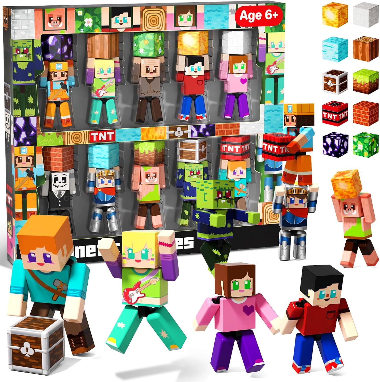 20 Pcs Magnetic Action Figures Playset - Magnetic Building Toys