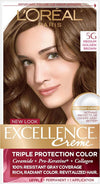 L'Oreal Paris Excellence Creme Hair Color, Medium Golden Brown (Pack of 3) - Personal Care