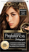 L'Oreal Paris Superior Preference Balayage Kit, Hair Dye for At-Home Highlighting with Pro Toning Mask, Light Brown to Brown, 1 Kit - Personal Care