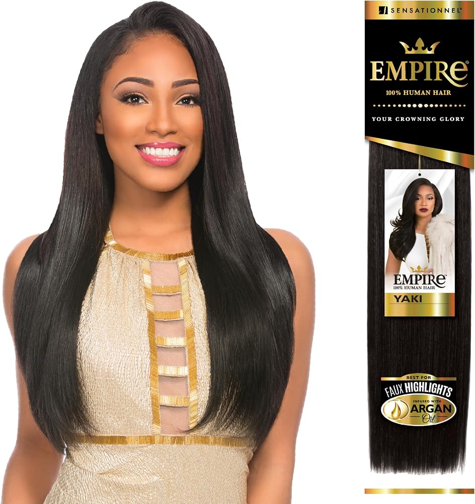 Sensationnel Empire Yaki Human Hair,1 Pack 16 inch, 33
