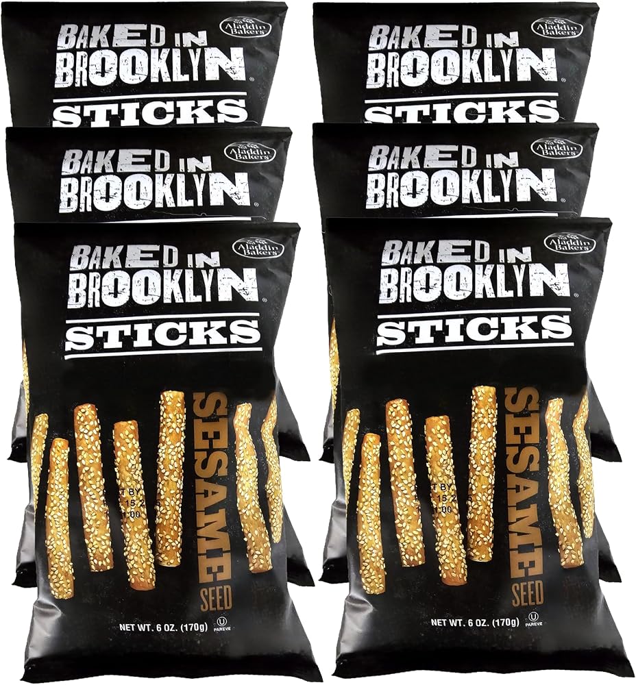 Baked in Brooklyn Breadsticks Certified Kosher - Sesame 6 oz - 6 pack