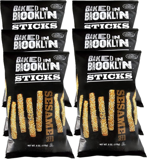Baked in Brooklyn Breadsticks Certified Kosher - Sesame 6 oz - 6 pack