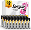 Energizer AA Batteries Alkaline Power, 32 Count Alkaline Double A Battery Pack