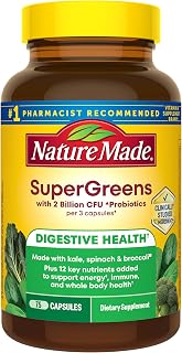 Nature Made Super Greens with Probiotic Capsules, 75 Capsules