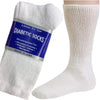 6 Pair of men's White Diabetic Crew Socks 10-13 Size Made in USA - Personal Care - Image 1