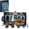 LEGO Harry Potter Ravenclaw House Banner Building Kit 76411-3D Harry Potter Room Wall Decoration, Great Gift Set for Boys Girls Kids, Hogwarts Castle Common Room, Luna Lovegood Minifigure and Wands