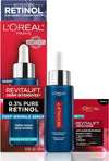 L'Oreal Paris Revitalift 0.3% Pure Retinol Night Serum, Reduce Deep Wrinkles, Fragrance Free 1 oz + Moisturizer Sample - Personal Care