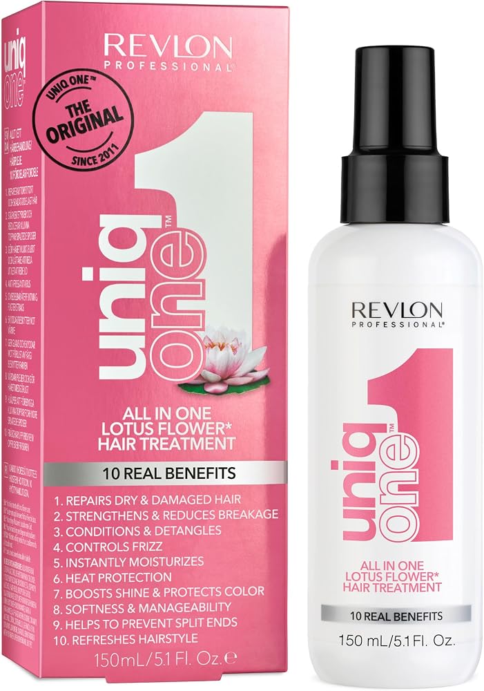 REVLON PROFESSIONAL UniqOne 10-in-1 Hair Treatment, Lotus Flower, 5.1 Fl Oz