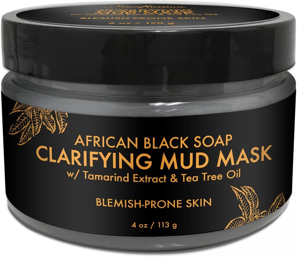 Sheamoisture African Black Soap Problem Skin Facial Mask, 4 Ounce - Personal Care