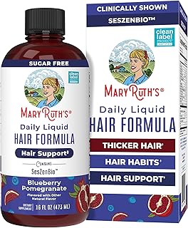 MARYRUTH'S Daily Liquid Hair Formula, Thicker, Stronger Hair in Women, 16oz