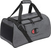 Champion Unisex Adult Logo Duffel Bags, Granite Heather/Scarlet, One Size US - Image 2