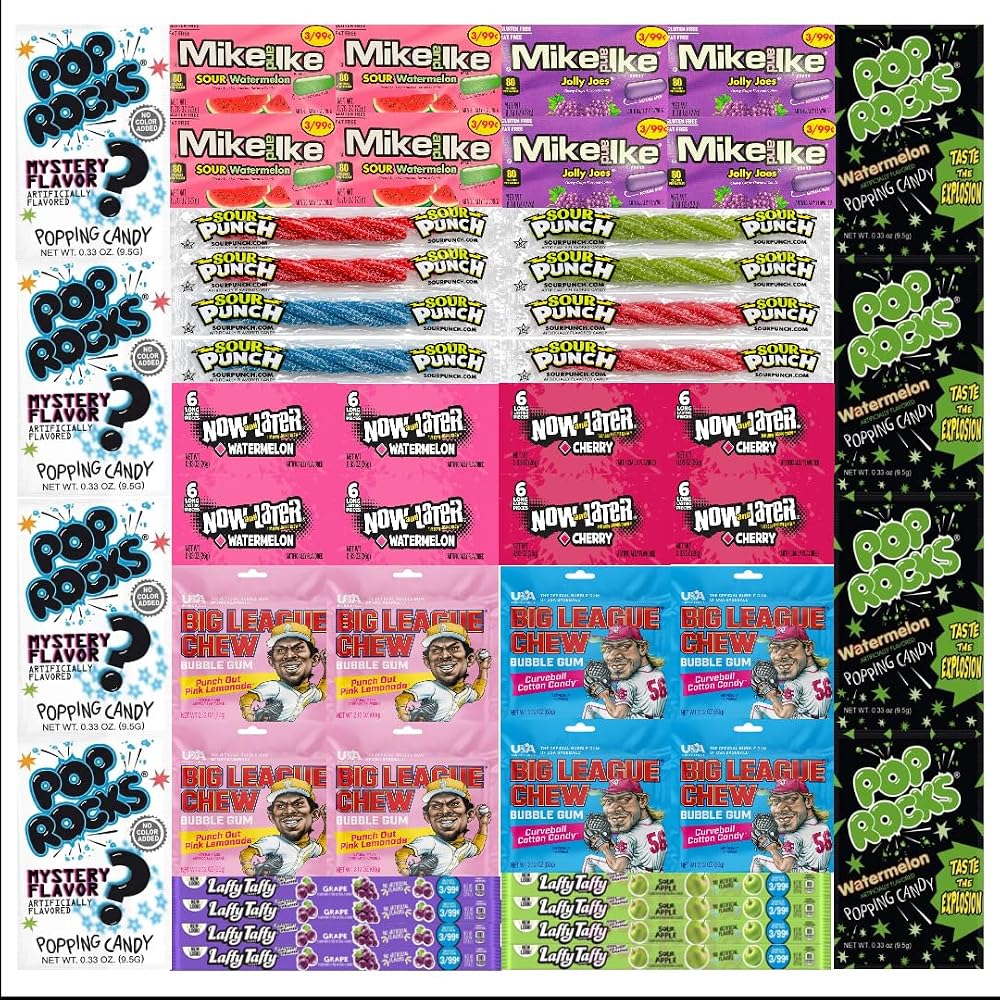 Big TOP DEALS USA Assorted Candy Variety Pack, 48 Individually Wrapped Pieces, Bulk Candy Mix for Parties, Pinatas, Halloween, and Party Favors - Personal Care