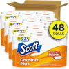 Scott ComfortPlus Toilet Paper, 48 Triple Rolls, 231 Sheets per Roll, Septic-Safe, 1-Ply T - Image 2
