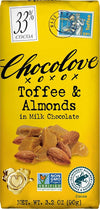 Chocolove - Milk Chocolate Bar Toffee & Almonds - 3.2 oz.
