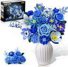 CUBIMANA 21 Flowers Bouquet Building Set with LED for Adults Girls Ages 12+