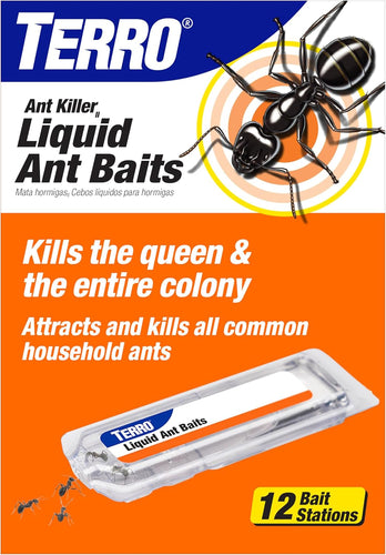 Terro T300B Liquid Ant Killer Bait Stations Borax 12 Count