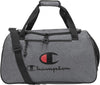 Champion Unisex Adult Logo Duffel Bags, Granite Heather/Scarlet, One Size US