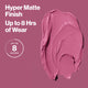 Revlon Ultra HD Lip Mousse Hyper Matte, Longwearing Creamy Liquid Lipstick in Plum / Berry, Rocky Plum (845), 0.2 oz