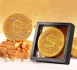 24K Gold Dollar Coin Shaped Soap Bar pH-Balanced Cleanser Soap - Personal Care