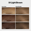 Revlon ColorSilk with Bond Repair Hair Color, 51 Light Brown, 3pk - Image 2