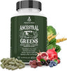 Ancestral Supplements Organic Greens Capsules with Beef Organs, 180 Ct