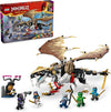 LEGO NINJAGO Egalt the Master Dragon Action Figure, Hero Toy Battle Set with 5 Ninja Minifigures for Group or Independent Play, Dragon Toy Gift Idea for Boys and Girls Ages 8 and Up, 71809