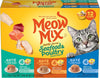 Meow Mix Paté & Shreds, Seafood & Poultry Wet Food Variety Pack, 12 Cups - Image 1