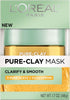 L'Oreal Paris Skincare Pure Clay Face Mask with Yuzu Lemon for Rough Skin to Clarify & Smo - Image 2
