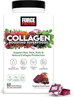 Force Factor Collagen Boosting Superfoods, Vegan Collagen Booster for Women