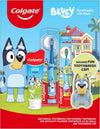 Colgate Kids Toothbrush Set, Kids Toothbrush and Toothpaste Set, Includes Manual Bluey Toothbrush, Kids Toothpaste, and Kids Battery Toothbrush with Included AA Battery, Bluey Gift Set