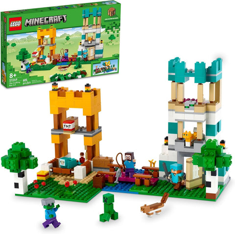 LEGO Minecraft The Crafting Box 4.0 Building Toy - Pretend Playset for Boys & Girls, Ages 8+ - Gift for Birthdays - Minecraft Toy for Kids & Video Game Fan - 21249