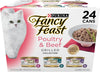 Purina Fancy Feast Poultry & Beef Wet Cat Food Variety Pack, 3 oz, 24-Pack - Image 1