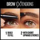 Maybelline Brow Extensions Fiber Pomade Crayon Eyebrow Makeup, Medium Brown, 1 Count