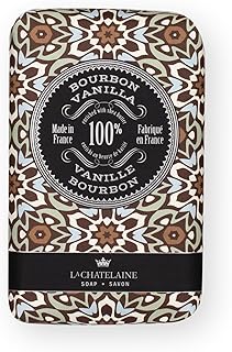 La Chatelaine Shea Butter Soap Bar | Natural and Organic |Triple Milled | Made in France | Unisex, Men, Women | Large (Bourbon Vanilla) - Personal Care