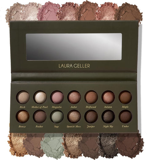 LAURA GELLER NEW YORK Delectable Delights Shimmer-Finish Baked Eyeshadow Kit with Free Mascara Included | Long-Lasting Crease-Proof Baked Eyeshadows for Mature Skin