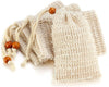 Soap Bag, Natural Sisal Soap Saver Bag Pouch Mesh Net Waste Plastic-free Exfoliating Foami - Image 1