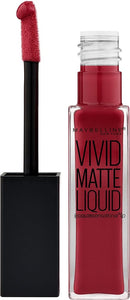 Maybelline New York Color Sensational Vivid Matte Liquid Lipstick, Red Punch, 0.26 fl. oz.