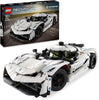 LEGO Technic Koenigsegg Jesko Absolut White Hypercar 42184 – 801 Pieces, Working V8 Engine, Differential & 90° Dihedral Doors | Ages 10+ | Car Gift for Kids and Adults